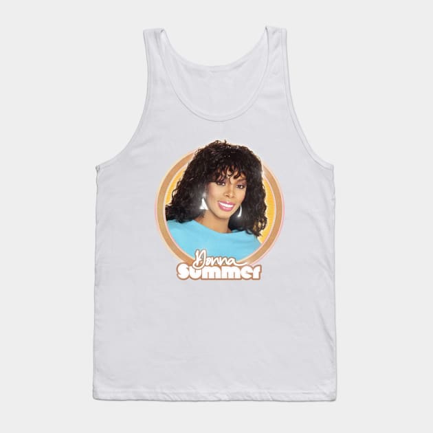 Donna Summer -- Retro Style Fan Art Design Tank Top by DankFutura